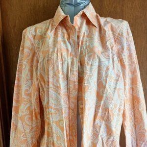 Chaps Long Sleeve Blouse Women 1X, measurements in the pictures